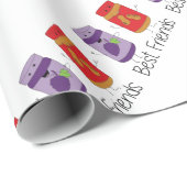 PB und J Best Friends Pb und J-BESTE FREUNDIN Zeic Geschenkpapier (Rolleneckpunkt)