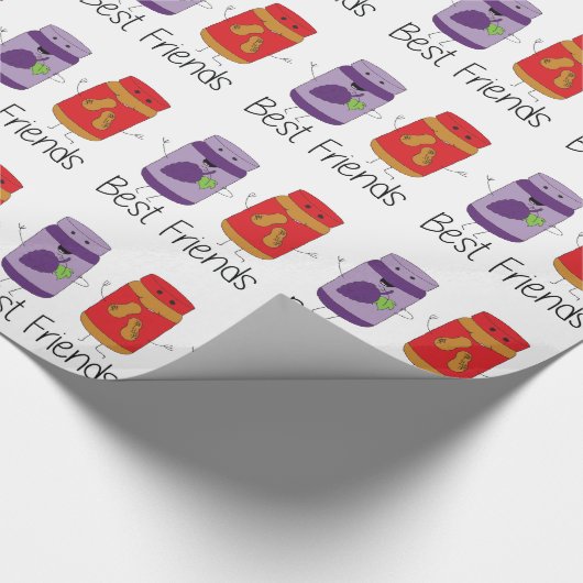 PB und J Best Friends Pb und J-BESTE FREUNDIN Zeic Geschenkpapier (Ecke)