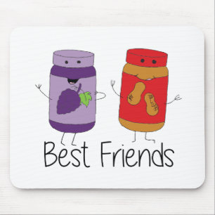 PB und J Best Friends Pb und J BESTE FREUNDIN Zeic Mousepad