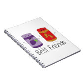 PB und J Best Friends Pb und J BESTE FREUNDIN Zeic Notizblock (Rechte Seite)