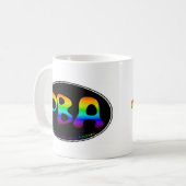 PBA schwarze Tasse Oval-15oz (Vorderseite Links)