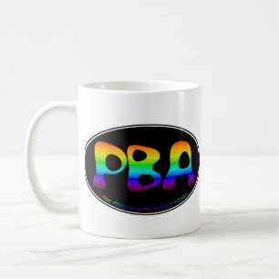 PBA schwarze Tasse Oval-15oz