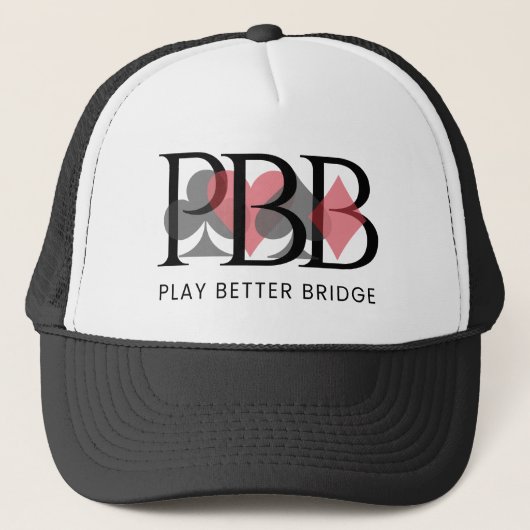 PBB Hat - Red Logo Truckerkappe (Vorderseite)