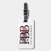 PBB Luggage Tag - Red Gepäckanhänger (Vorderseite vertikal)