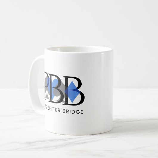 PBB-Tasse - Blau Kaffeetasse (Vorderseite Links)