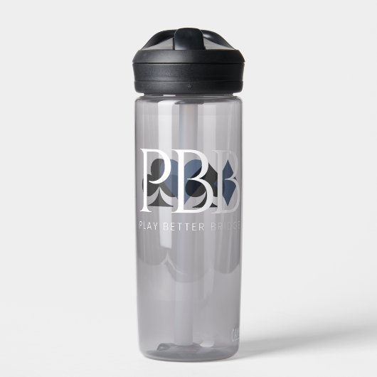 PBB Water Bottle - Clear Blue Trinkflasche (Vorderseite)