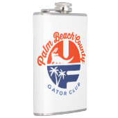 PBC Gator Club® Vinyl-umhüllte Flasche Flachmann (Rechts)