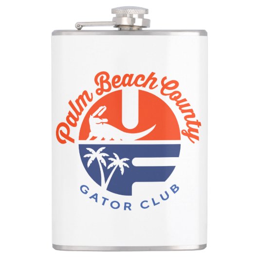 PBC Gator Club® Vinyl-umhüllte Flasche Flachmann (Vorderseite)