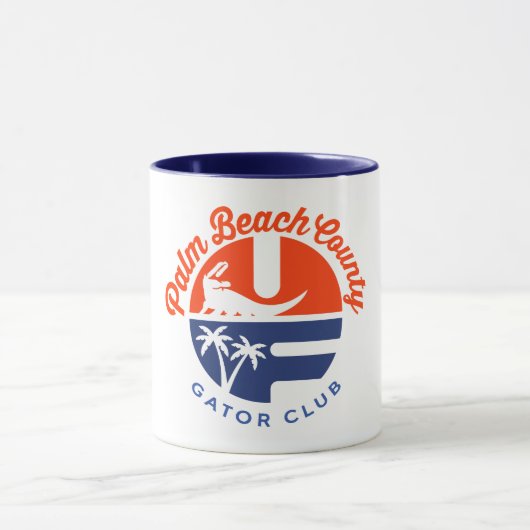 PBC Gator Club® Zwei-Töne-Kaffee-Tasse Tasse (Zentrum)