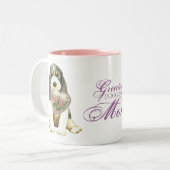 PBGV Herz-Mama Zweifarbige Tasse (Vorderseite Links)