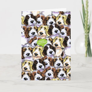 PBGV Hogs Funny Birthday Karte