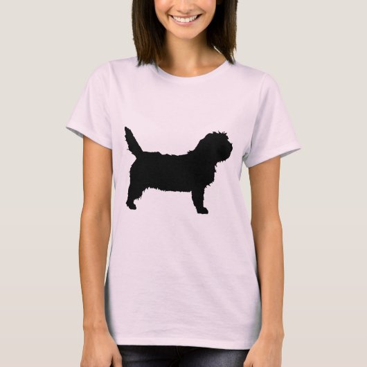 PBGV Hund (Schwarzes) T-Shirt (Vorderseite)