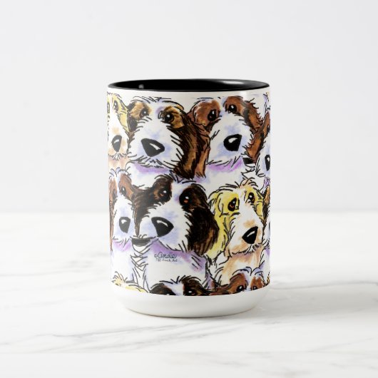 PBGV-Paket Zweifarbige Tasse (Mittel)