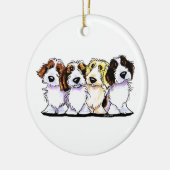 PBGV Pals Pal Name Personalisiert Keramik Ornament (Links)