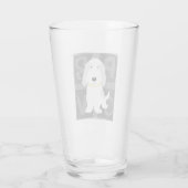 PBGV Petit Basset Griffon Vendeen Cartoon Dog Glas (Rückseite)