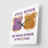 PBJ 1. Jahrestag Quadratische Wanduhr (Winkel)