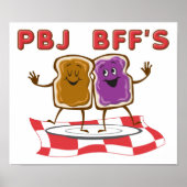 PBJ BESTE FREUNDIN Funny Poster (Vorne)