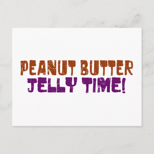 Pbj Time Postkarte (Vorderseite)