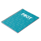 PBOT Blue Notebook Notizblock (Linke Seite)