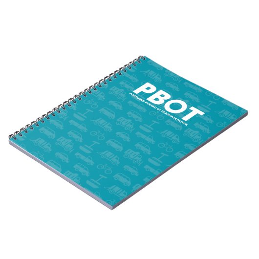 PBOT Blue Notebook Notizblock (Linke Seite)