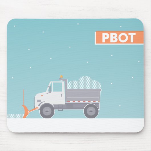 PBOT Snowplow Mouse Pad Mousepad (Vorne)