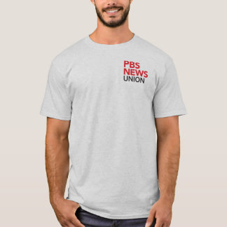PBS NewsHour Gewerkschaft T-Shirt-Logo auf der Sei T-Shirt
