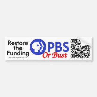 PBS- oder Bust-Autoaufkleber Autoaufkleber