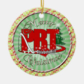 PBT CHRISTMAS PHLEBOTOMISTISCHES LABOR KERAMIK ORNAMENT (Vorne)