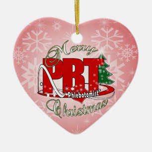 PBT CHRISTMAS PHLEBOTOMISTISCHES LABOR KERAMIK ORNAMENT