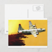 PBY Feuerwehrflugzeug Postkarte (Vorne/Hinten)