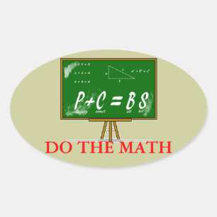 PC=BS Mathematik2 Ovaler Aufkleber
