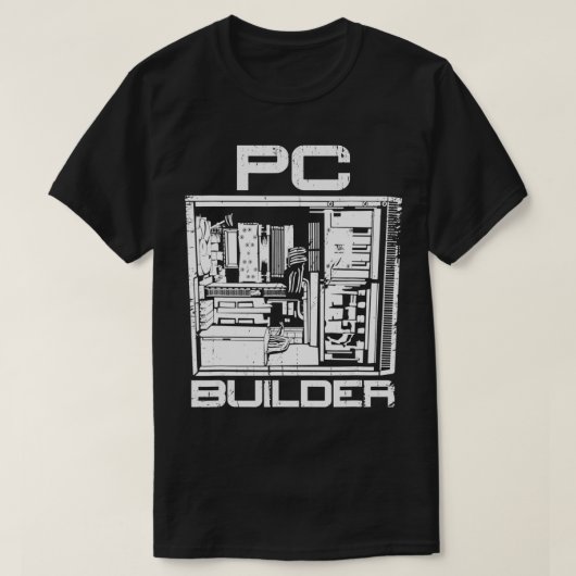 PC Builder Computer Expert Information Technology T-Shirt (Design vorne)