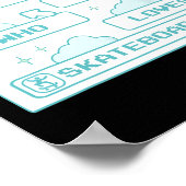 PC-Computer-Geek-Nerd-Cool-Gamer-Junge, der Ska li Poster (Ecke)