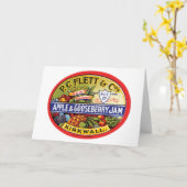 PC Flett & Cos. Apple & Gooseberry Jam Karte (Gelbe Blume)