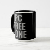 PC Free Zone Black Combo Tasse (Vorderseite Links)