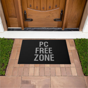 PC Free Zone Black Doormat Fußmatte