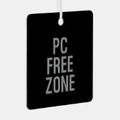 PC Free Zone Black Metal Quadrat Ornament (Vorderseite Rechts)
