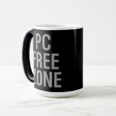 PC Free Zone Black Morphing Tasse (Vorderseite Links)