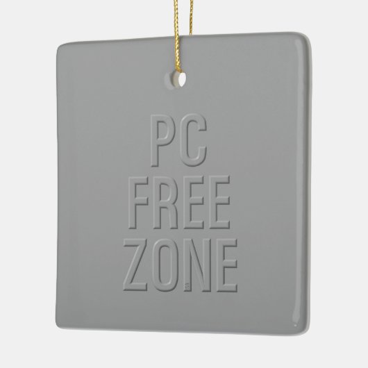 PC Free Zone Grau Keramik Quadrat Ornament (Links)