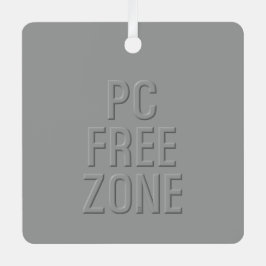 PC Free Zone Grau-Metal-Quadrat-Ornament Ornament Aus Metall