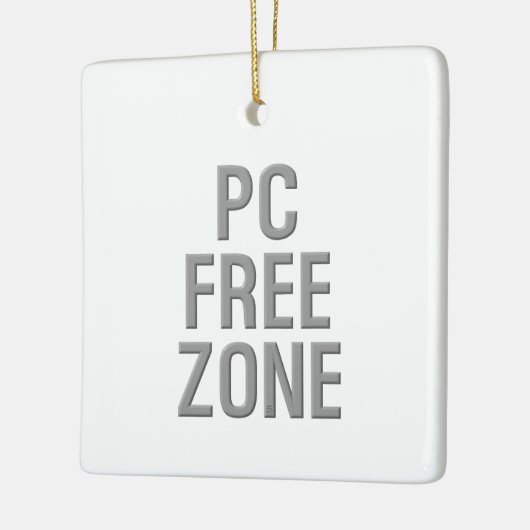 PC Free Zone Keramik Ornament (Links)