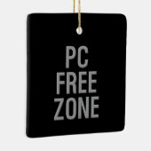 PC Free Zone Schwarze Keramik Quadrat Ornament (Rechts)