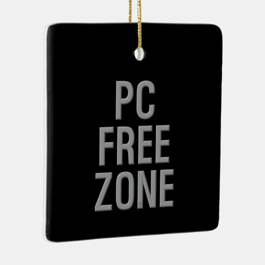 PC Free Zone Schwarze Keramik Quadrat Ornament (Rechts)