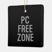 PC Free Zone Schwarze Keramik Quadrat Ornament (Links)
