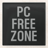 PC Free Zone Untersetzer (Vorderseite)