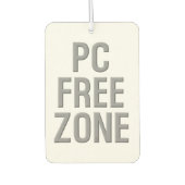 PC Free Zone Weißkarosserie Autolufterfrischer (Vorderseite)