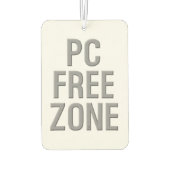 PC Free Zone Weißkarosserie Autolufterfrischer (Rückseite)