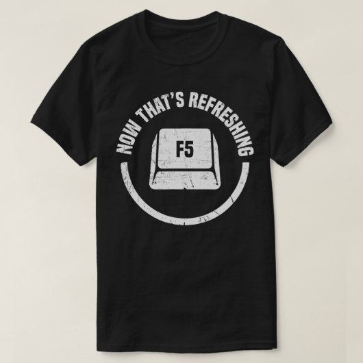 PC Funny Refresh Keyboard Puffer T-Shirt (Design vorne)