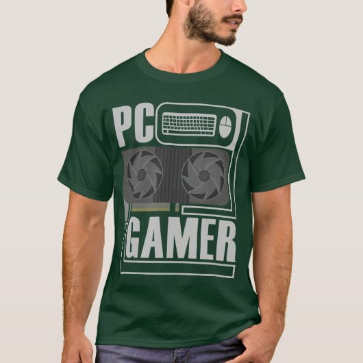 PC-Gamer-Computer-Gaming-GPU-Geschenk Freund T-Shirt (Vorderseite)