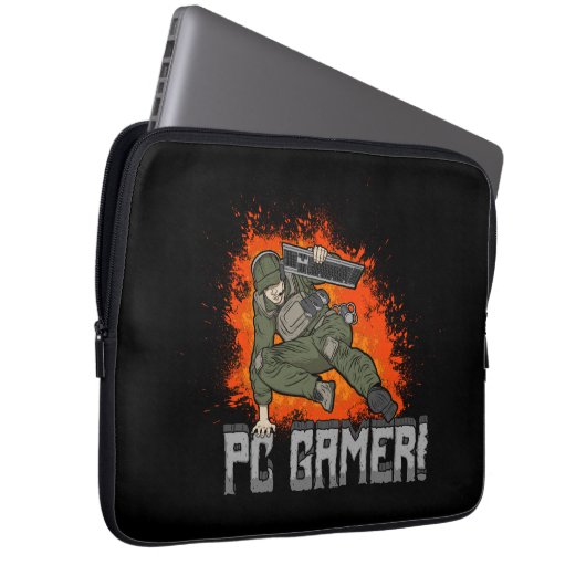PC Gamer! Laptopschutzhülle (Vorne Rechts)